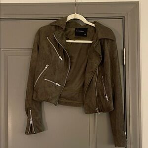 Olivaceous Olive Leather Jacket
